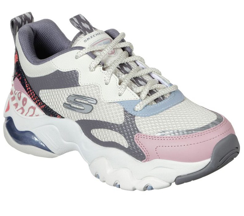 Skechers D'lites 3.0 Air - Wild Days - Womens Sneakers Beige/Multicolor [AU-PK3220]